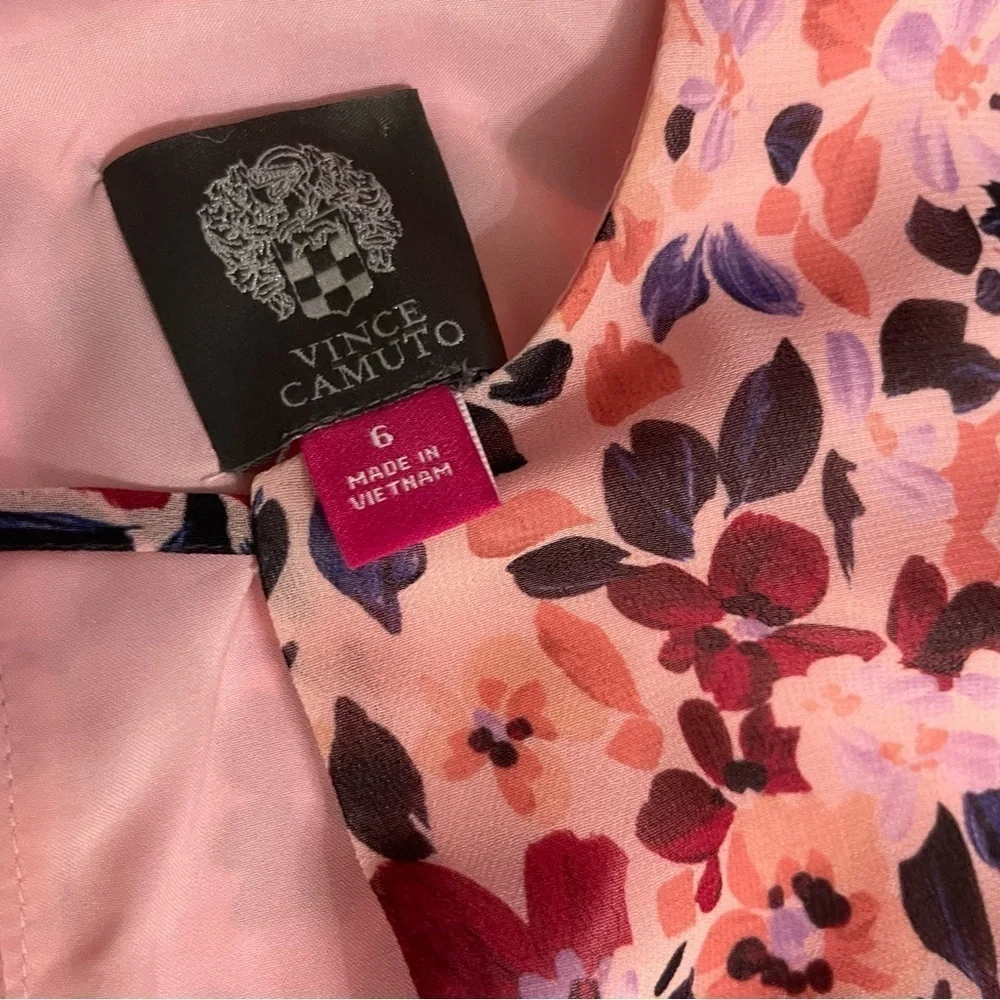 Vince Camuto Tiered-Sleeve Floral Dress size 6